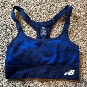 New Balance Navy Camo Sports Bra
